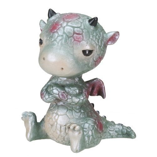 Small 3.5" Tall Sulky Baby Dragon Water Snow Globe Figurine By Summit 