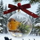 thumbnail image 3 of Adorno de Navidad 3D Transparente Bola de Pájaro | Decoración de árbol colgante hecha a mano | Efecto de globo de nieve con remolino de purpurina, caja de música, exhibición de pájaros realista,, 3 of 5