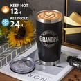 thumbnail image 4 of Christmas Gifts for Grandpa, 20 OZ Tumblers Grandpa Gift for Grandfather, Men from Granddaughter, Grandson, Grandkids, Best Grandpa Ever Insulated Cups Funny Boxed Birthday Xmas Gifts, 4 of 6