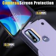 thumbnail image 2 of JTCASES for Motorola Moto G Pure(2022) Case, Foldable Kickstand Heavy Duty Protective Rugged Hybird Anti-slip Shockproof/Drop Resistant PC TPU Shell, Lightpurple, 2 of 7