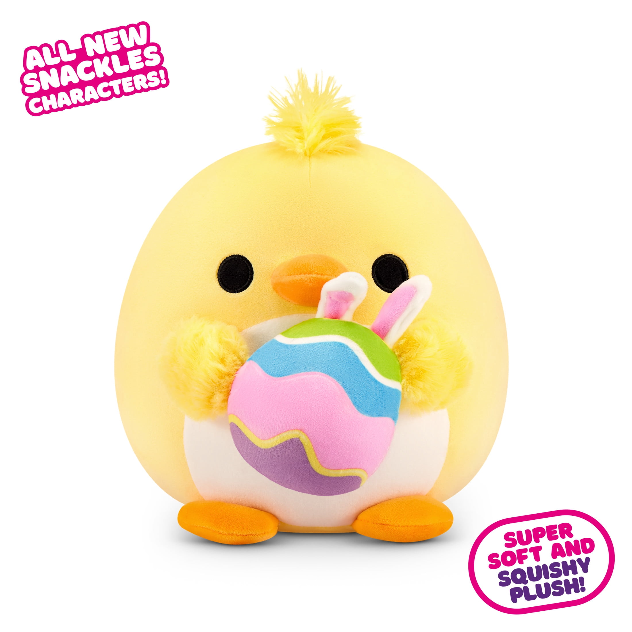 SNACKLES 8 inch Easter Snackle Ash the Chicken, Ultra Soft Collectible Plush Toy by ZURU