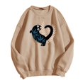 thumbnail image 3 of Wyzesi Ensembles de Chandails en Molleton de Maternité pour Femmes Motif Mignon Col Rond Manches Longues Chandail à Capuchon pour Femmes Pull de Noël Décontracté Chandails en Molleton Ensembles pour Femmes Chandails en Molleton Noirs Femmes Plus, 3 of 3