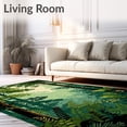 thumbnail image 2 of ODIKA 4' x 6' Machine Washable Non-Slip Area Rug, Contemporary tree High Traffic Rug, Green, 86401, 2 of 7