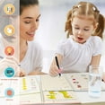 thumbnail image 4 of 4 Pcs Cahier de Pratique Magique pour Enfants - Cahier d'Écriture Réutilisable pour Enfants (Alphabet Dessin Numérique Livre de Mathématiques avec Stylo) (Style B), 4 of 9