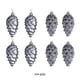 thumbnail image 5 of Advancent Decoraciones navideñas de 8 piezas, decoraciones de árbol de plástico duraderas para un ambiente festivo pensativo Kits de decoración para fiestas Gris oscuro, 5 of 5