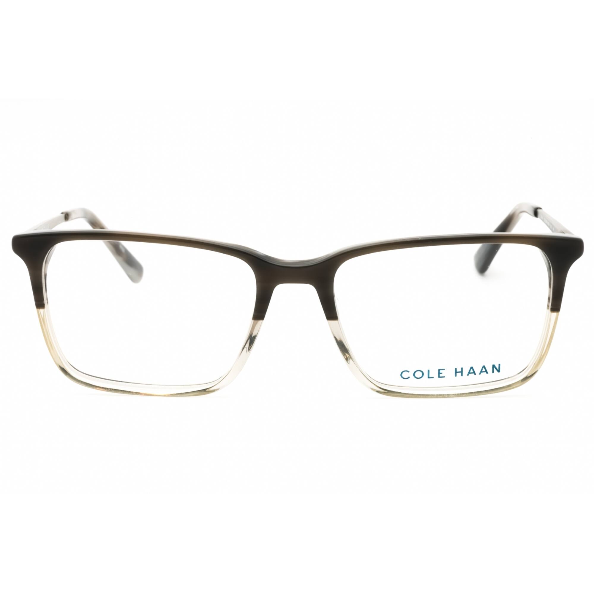 Cole Haan CH4043 036 Men's Smoke Horn Acetate Full Rim Eyeglasses