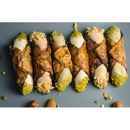 

Andy Anand Fresh Chocolate Cannoli Made in Italy by world famous La Pasticceria Traditional Cannoli (8 Pcs)