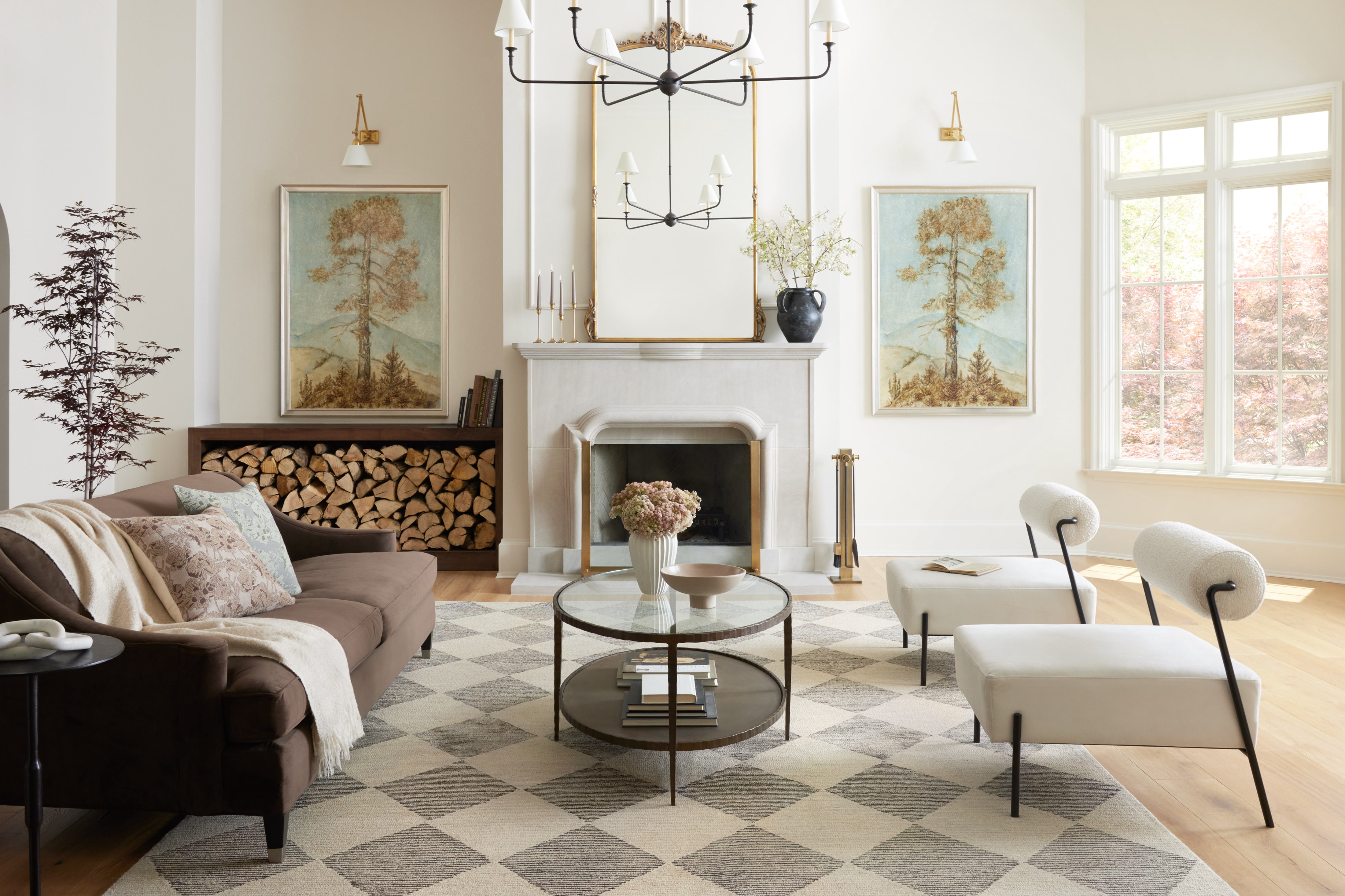 Chris Loves Julia x LoloiFrancis Beige / Charcoal 11'-6" x 15' Area Rug