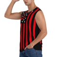 thumbnail image 3 of Picia Nautical American Flag mens Cotton Tank Undershirts , Moisture-wicking Ribbed Tanks, Lightweight Cotton Tank Undershirts-3X-Large, 3 of 8