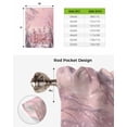 thumbnail image 6 of Pink Christmas Village Tie Up Curtains for Window, Snowflake Fantasy House Xmas Tree Thermal Insulted Balloon Shade Adjustable Rod Pocket Curtains Valance Panels for Kitchen Bathroom Café 42 x 45, 6 of 7