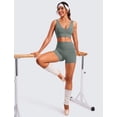 thumbnail image 3 of Top deportivo CRZ YOGA Butterluxe sin costuras con relleno gris M, 3 of 5