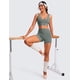 thumbnail image 3 of Top deportivo CRZ YOGA Butterluxe sin costuras con relleno gris M, 3 of 5