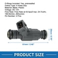 thumbnail image 3 of Inyector de combustible No. F77Z-9F593-BA Boquilla de inyección de combustible para Ford Explorer 1997-2000 4.0L Negro, 3 of 6