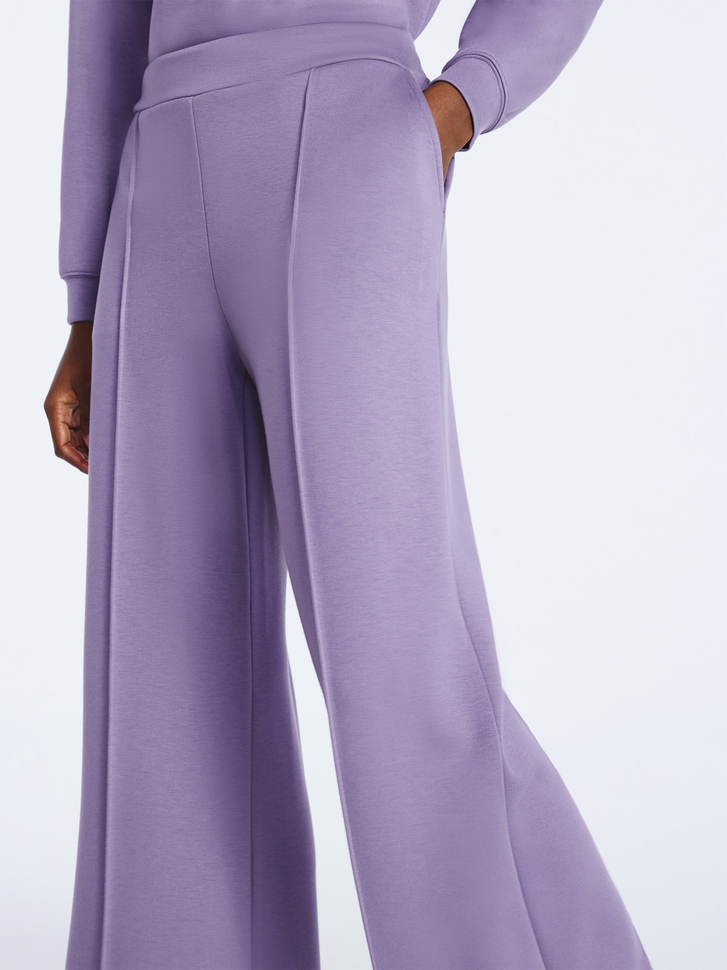 Scoop Women's and Women's Plus New Scubaknit Seamed Sweatpants, Regular and Short Lengths, Sizes XS-4X