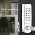thumbnail image 4 of Cerradura de Puerta Digital Inteprter Mecánica Sin Llave Aleación de Zinc Plata, 4 of 6