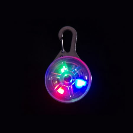 

FAGINEY Dog Collar Pendant Clip On Glowing LED Dog Collar Pendant Colorful Outdoor Warning Light Pet Buckle Pendant Dog Collar Light