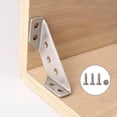 thumbnail image 5 of Conector de Esquina Universal para Muebles de 20 Piezas, Conector de FijacióN en áNgulo, de Soporte Triangular, Soporte de Esquina de Acero Inoxidable, 5 of 5