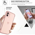 thumbnail image 5 of for iPhone 11 Case, iPhone 11 Phone Case, Cute Heart Pattern Slim Fit Soft Flexible Shockproof TPU Bumper Non-Slip Protective Women Girls Men Boys Case Cover for iPhone 11 6.1", Pink., 5 of 8
