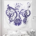 thumbnail image 1 of Fleur De Lis Tapestry, Digital Grunge Lily Emperor Flag Victorian Kingdom Imperial Theme Print, Fabric Wall Hanging Decor for Bedroom Living Room Dorm, 5 Sizes, Purple White, by Ambesonne, 1 of 1