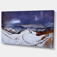 thumbnail image 2 of Frosty Day in Mountains Panorama - Landscape Canvas Art Print, 2 of 4