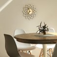 thumbnail image 3 of Ardeola - Embroidery Natural - 11.5-Inch Scandinavian Nordic Embroidery Natural Wall Clock, Silent Movement, 3 of 9