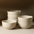thumbnail image 6 of Stone Lain Mirella 4-Piece Bowl Set Stoneware, Beige, 6 of 6