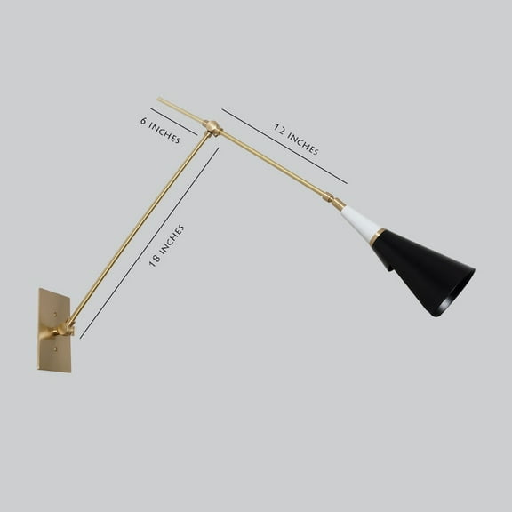 Mid Century Articulating Adjustable Alska Wall Lamp Doozie Wall Lamp