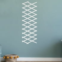 WHAMVOX White Wood Garden Trellis Fence Panel for Climbing Plants, Indoor Outdoor Adjustable Space-Saving Design