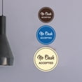 thumbnail image 2 of Circle NO CASH ACCEPTED Sign (Black) - Medium, 2 of 5