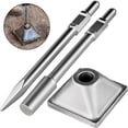 thumbnail image 1 of VEVOR Compactor Plate 1-1/8 inch Jack Hammer with Electric Chisel Dirt Compactor, Tamper Shank and Plate for Jack Hammer Bits Solid Compactor Breaker Hammer Concrete Tamper Asphalt Tools, 1 of 9