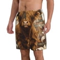 thumbnail image 2 of Fotbe Cow With Butterflies Lilies Trajes de Baño Estampados para Hombre, Shorts de Verano de Secado Rápido, Ropa de Playa, Bañadores-3X-Large, 2 of 6