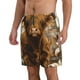 thumbnail image 2 of Balery Cow With Butterflies Lilies Traje de Baño Estilo Hawaiano para Hombre, Shorts de Secado Rápido con Bolsillos-3X-Large, 2 of 6