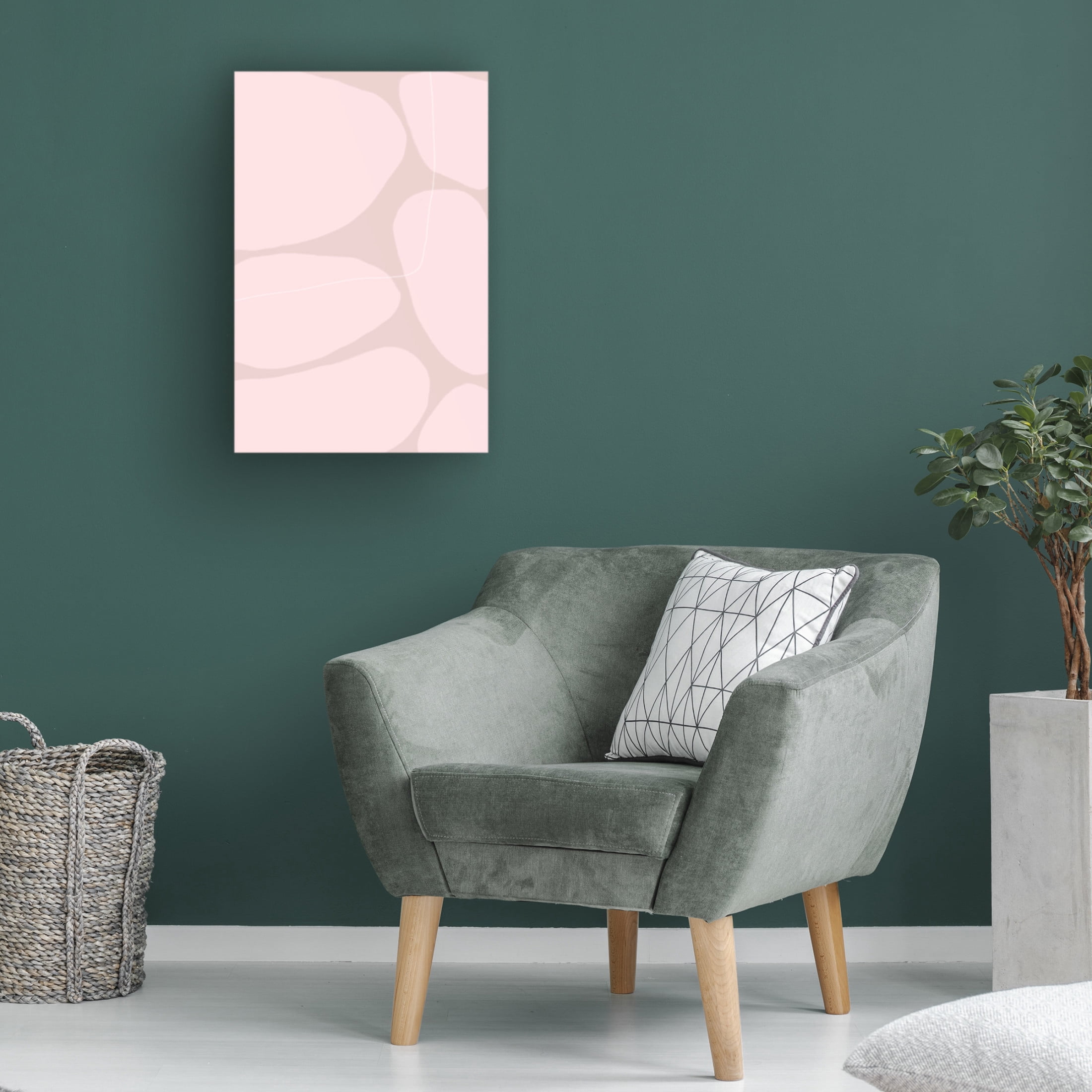 Trademark Fine Art uplusmestudio Rose Stones Canvas Wall Art
