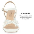 thumbnail image 4 of Journee Collection Womens Issmia Two Tone Covered Block Heel Multi Strap Sandals, 4 of 7