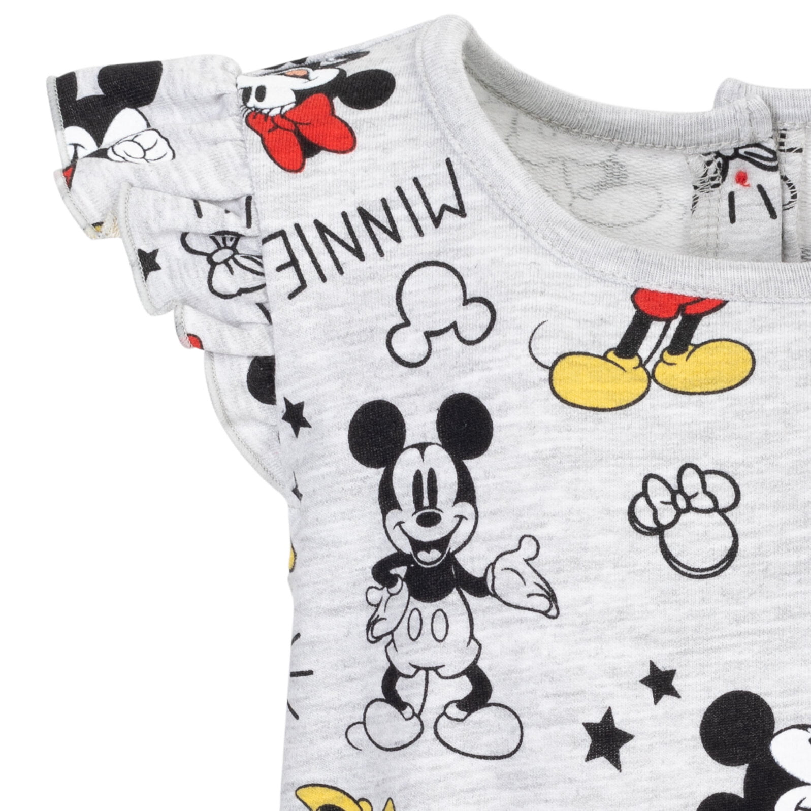 Disney Mickey & Minnie Mouse Baby Girls' Sleeveless Romper, 7-8