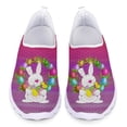 thumbnail image 1 of Zapatos planos ligeros con diseño de conejito de dibujos animados, transpirables, antideslizantes, cómodos, de malla, informales, para mujer, regalos, 1 of 5