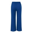 thumbnail image 6 of BILIKEYU Womens Daily Elastic Waist Straight Solid Color Casual Pants, Stretchy Work Pants for Women, Sweat Pants, Elastic Waist Jeans for Women, 6 of 6