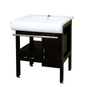 Bellaterra Home 28 in. Single sink vanity-wood-dark espresso