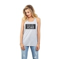 thumbnail image 2 of Thread Tank Never Look Back Women's Sleeveless Flowy Racerback Tank Top Sport Grey Medium, 2 of 5
