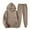 Khaki, variant on Hueook Women's Outfits Activewear Jogger Casual Tracksuit for women Hoodies Sweatshirt + Pants Sets Sports Wear Leisure Lounge Wear with Pocket 50% Off Clearance