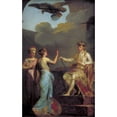 thumbnail image 2 of Nicolai Abraham Abildgaard 13x18 Black Ornate Wood Framed Double Matted Museum Art Print Titled - Christian VII Uniting the Ducal with the Royal Part of Holstein in 1773 (1790), 2 of 5