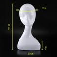 thumbnail image 2 of Female Head Manikin Hat Rack Display Model, High Quality PVC Material, Durable Ime Use, Easy to B, 2 of 8
