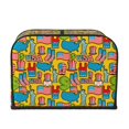 thumbnail image 2 of Honeii America Symbols Print 4 slice Toaster Cover, Two Slice Toaster Dust-proof Cover For Kitchen Small Appliance and Fingerprint Protection, 2 of 7