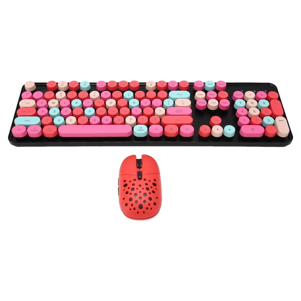 Combo De Teclado Y Mouse, Material Punk Retro Del ABS Del Modo Inalámbrico Del Teclado 2.4G Para Juegos