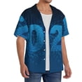thumbnail image 2 of Wukai Happy New Year 2025 A Men's Casual Short-Sleeve Button Down Shirt,Cuban Shirts for Men,Mens Short Sleeve Dress Shirts-X-Large, 2 of 5