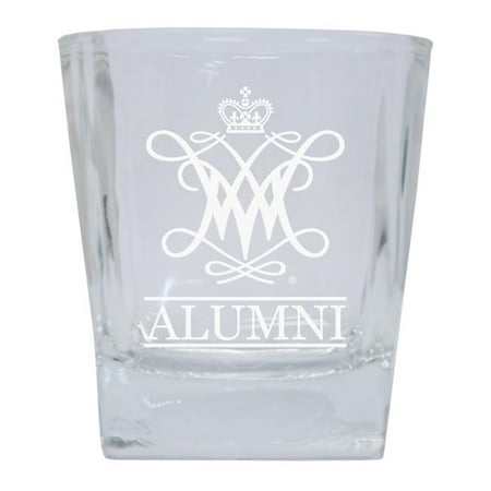 

R & R Imports GLTB-C-WAM20 ALUM William & Mary 8 oz Etched Alumni Glass Tumbler
