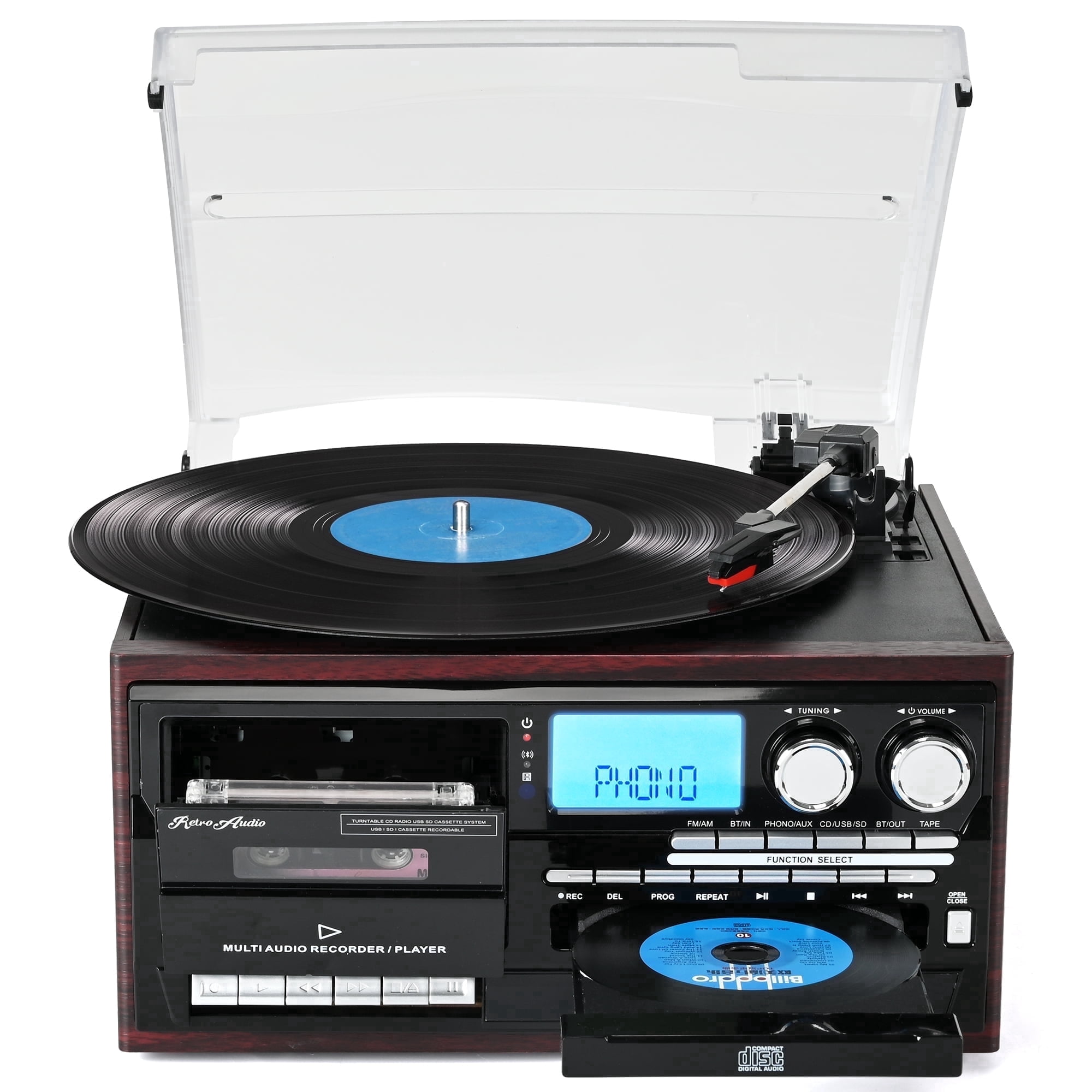 Musician 5-in-1 Entertainment Center, PAPRIKA - Walmart.com