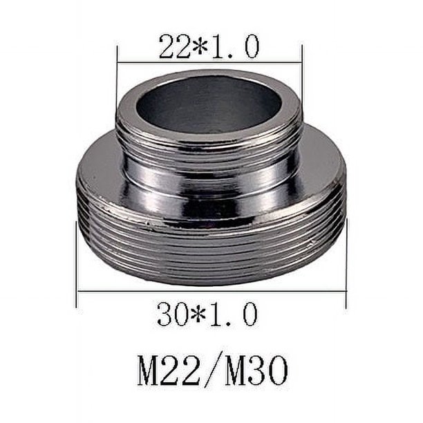 Adaptador de grifo purificador de agua, boquilla de agua, burbujeador, boquilla fina de 22 pulgadas, cabezal de ducha de dientes gruesos de 4 puntas, cable de alineación reductor de 24 pulgadas de