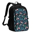 thumbnail image 1 of Fotbe Flamingos And Birds Mochila con Estampado y Puerto USB para Hombre y Mujer, Mochila Antirrobo, Mochila de Viaje, Mochila Escolar, Mochila Universitaria, 1 of 7