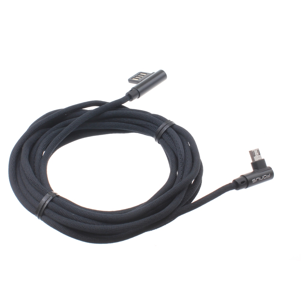 10ft Angle USB Cable Charger Cord Power Wire Sync N5J for Samsung